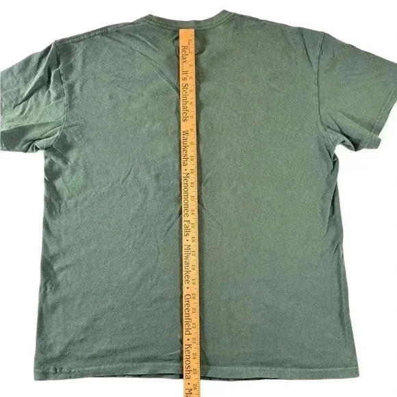 NFL Team Apparel Men's Green Bay Packers Embroidered T-Shirt Large Green Logo - Picture 7 of 8